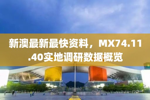 新澳最新最快资料，MX74.11.40实地调研数据概览
