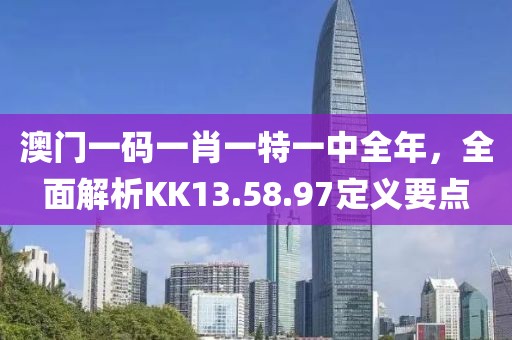 澳门一码一肖一特一中全年，全面解析KK13.58.97定义要点