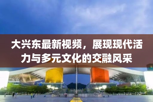 大兴东最新视频，展现现代活力与多元文化的交融风采