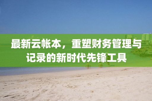 最新云帐本，重塑财务管理与记录的新时代先锋工具