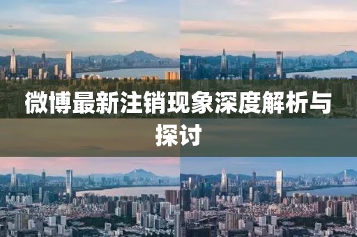 微博最新注销现象深度解析与探讨