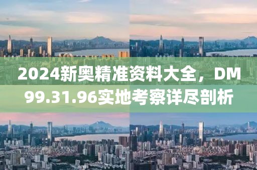 2024新奥精准资料大全，DM99.31.96实地考察详尽剖析