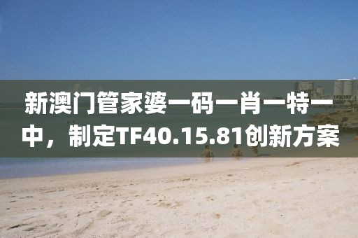 新澳门管家婆一码一肖一特一中，制定TF40.15.81创新方案
