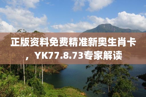 正版资料免费精准新奥生肖卡，YK77.8.73专家解读