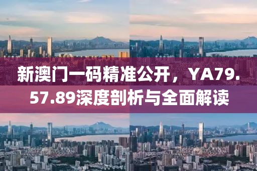 新澳门一码精准公开，YA79.57.89深度剖析与全面解读